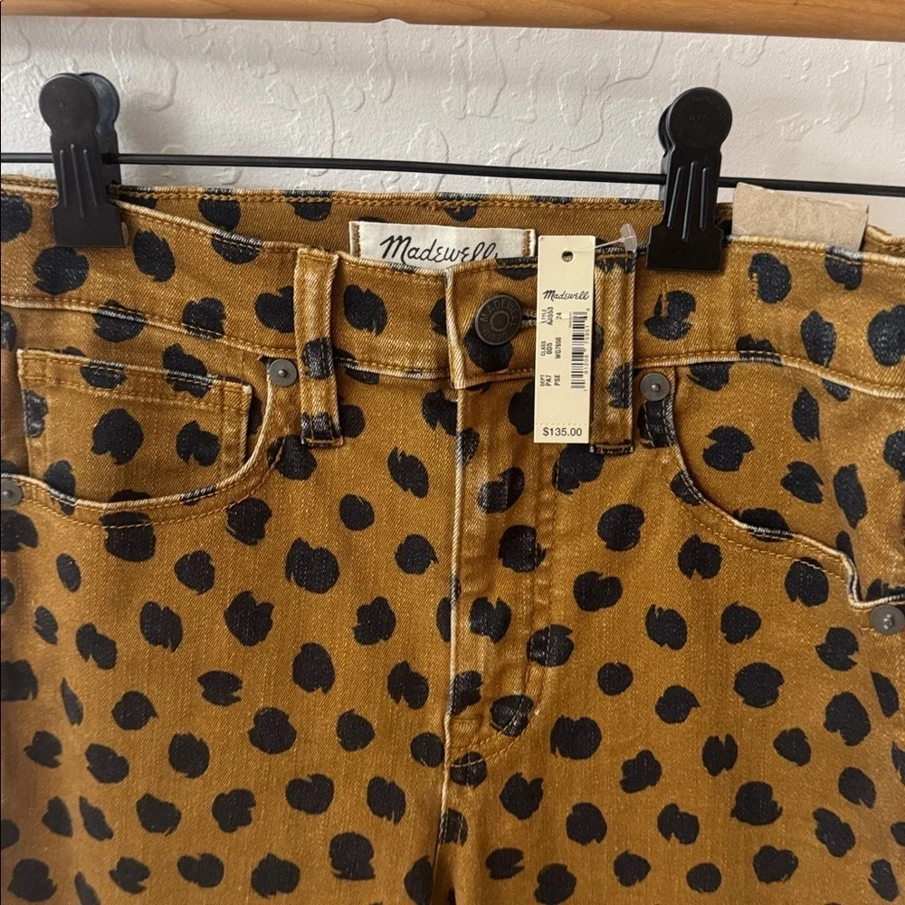 MADEWELL  Skinny Jeans Cheetah Paint Spots 10